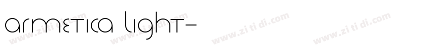 Armetica Light字体转换